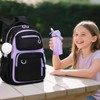 Bevalsa School Backpack for Girls, Bookpack with 14oz Insulated Water