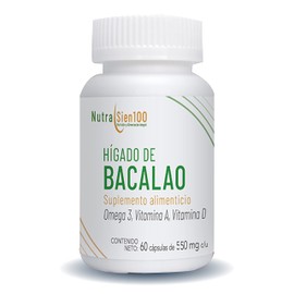 Nutrasien100 Hígado de Bacalao1 Bote - 60 Cápsulas - 30 Días