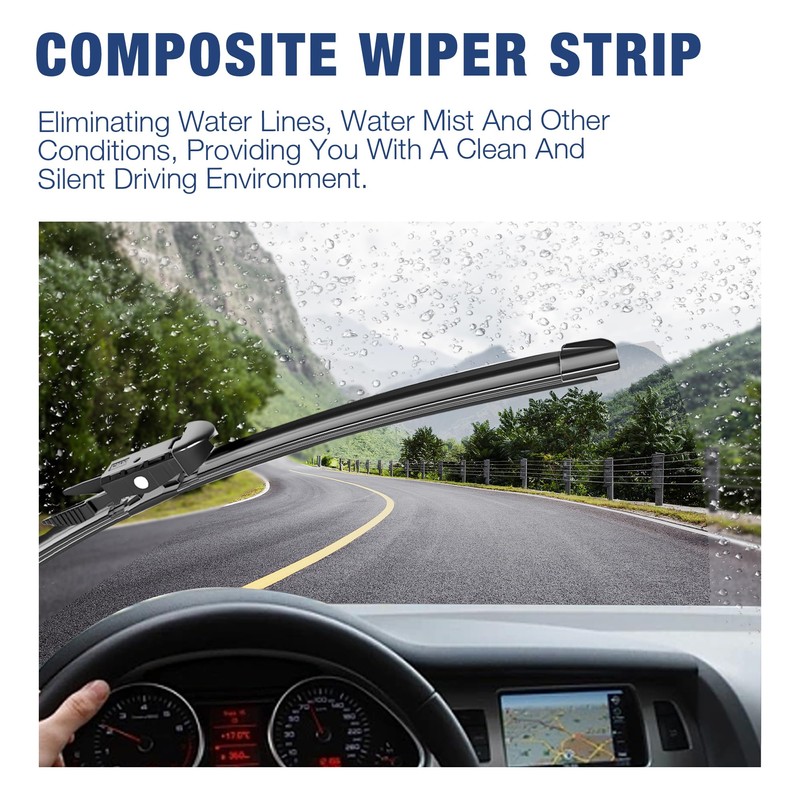 3 Wiper 26"+22"+11" Windshield Wiper Blades Replacement for Ford Explorer