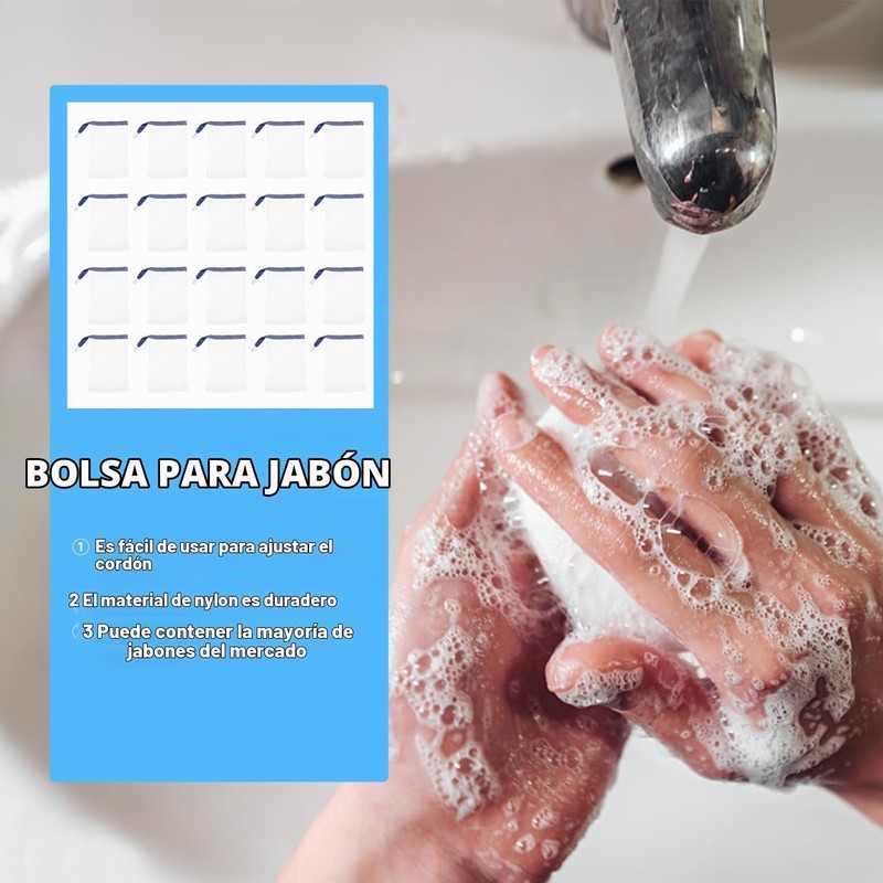 Bolsa De Burbujas De JabóN 20 Piezas Red Espuma Para