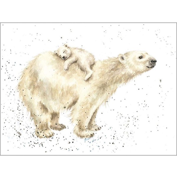Wrendale Designs Greeting Card - BEAR HUGS (Polar Bears)