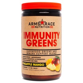 Arms Race Nutrition Immunity Greens Superfood Greens and Immune Support Blend - 9.2 oz. (30 Servings) (Pineapple Mango)
