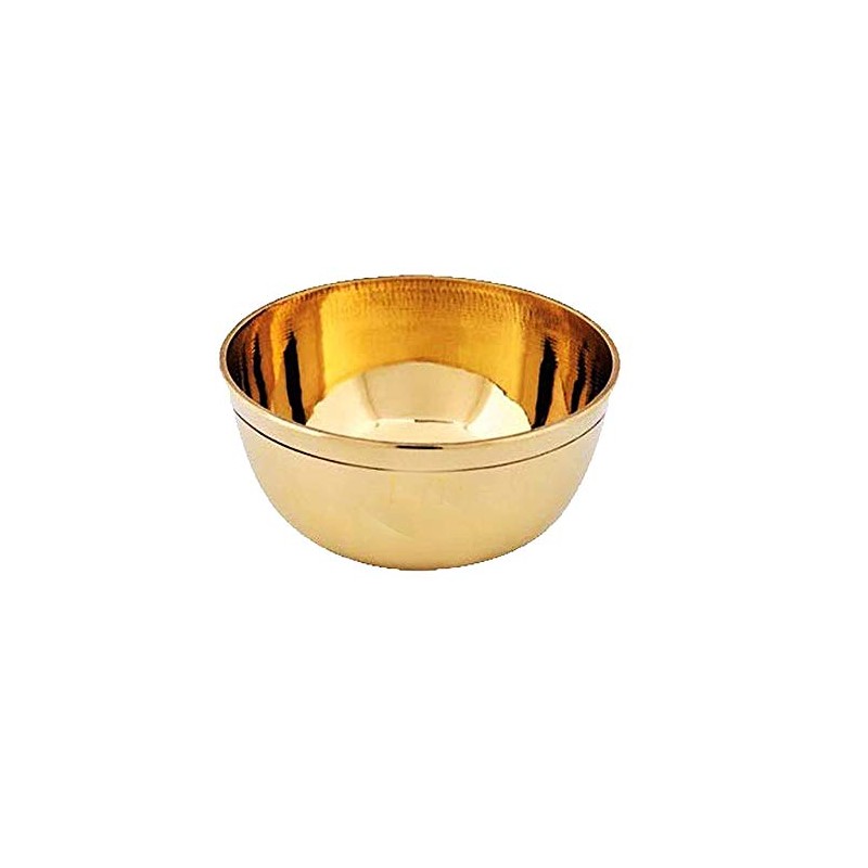 PARIJAT HANDICRAFT Round metal mixing bowl for salad, egg beating,