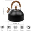 Whistling Kettle for Stove Top 2.5L Stainless Steel Teapot with