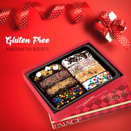 Gluten Free Palace Biscotti Gift Basket – Assorted Gluten Free Christmas Biscotti Cookies – Luxury Chocolate Dessert Holiday Gift Basket for Thanksgiving, Christmas & New Year (8 Count)