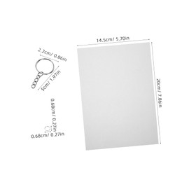 DOITOOL 1 Set Printable Heat Shrink Sheets for DIY Keychains Creative Craft Kit for Fun Hands Activity to Boost Imagination and Skills Durable Shrink Film for Unique Ornaments