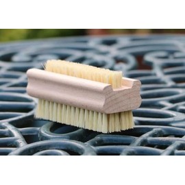 NUTSCENE Dual Sided Nail Brush for After Gardening Hand Care Natural Bristles Made In Scotland