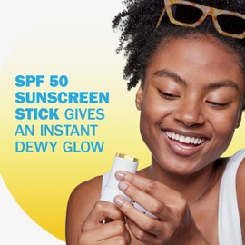 Olay Glow & Protect SPF 50 Face Sunscreen Stick, Fragrance Free, 0.5 OZ (14 G), Dewy Finish Sunscreen Stick with SPF 50 Broad Spectrum Sunblock for All Skin Types
