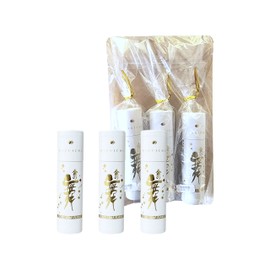 Kanazawa Gold Foil Hakuichi Gold Powder Shiri Paper Tube [Kinmai] ~ Introduced in the World Matsuko Knowled! Comes with a Zipper Bag with Shelf Life Check Seal for Convenient Storage; Sold in Bulk (Set of 3)