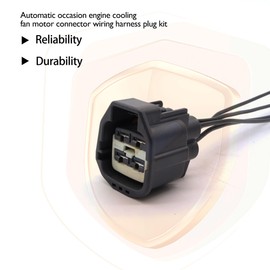 HiSport WPT1343 Engine Cooling Fan Motor Connector Compatible with Ford E-350 E-450 Expedition Explorer F-150 F-250 F-350 F-450 Super Duty Mustang Transit 150 250 350 2010-2015 Replace DU2Z14S411ABA
