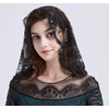 Velo de Mantilla de encaje floral para la iglesia latina