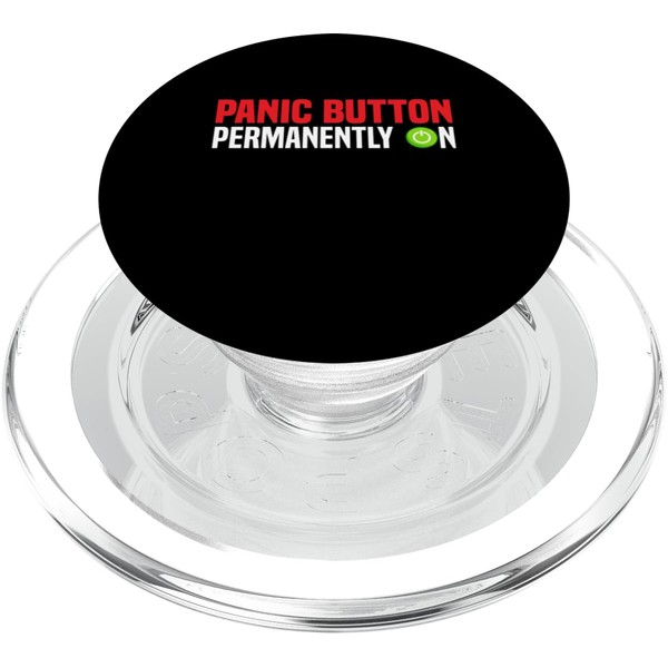 Anxiety Panic Button Funny Social Anxiety PopSockets PopGrip for MagSafe