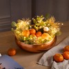 Dehaus® Large Bamboo Fruit Bowl - 30cm, Copper Gold Leaf