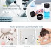 JIUWU 10 Pack Glass Vials,10 ml Glass Bottle with Screw