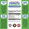 Daily Probiotic Supplement with 40 Billion CFU - Gut Health