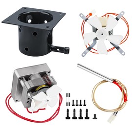 Unidanho Grill Replacement Parts Kit Induction Fan, Auger Motor, Fire Burn Pot and Hot Rod Ignitor, Traeger Grill Parts Replacement, Pit Boss Grill Parts Replacement