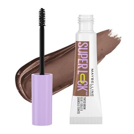 Maybelline Nuevo Gel de cejas de larga duración, efecto laminado, Superlock, café, 7 g