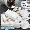 Nexxxi 300 Pcs Cardboard Coin Holder, 6 Sizes 2" x