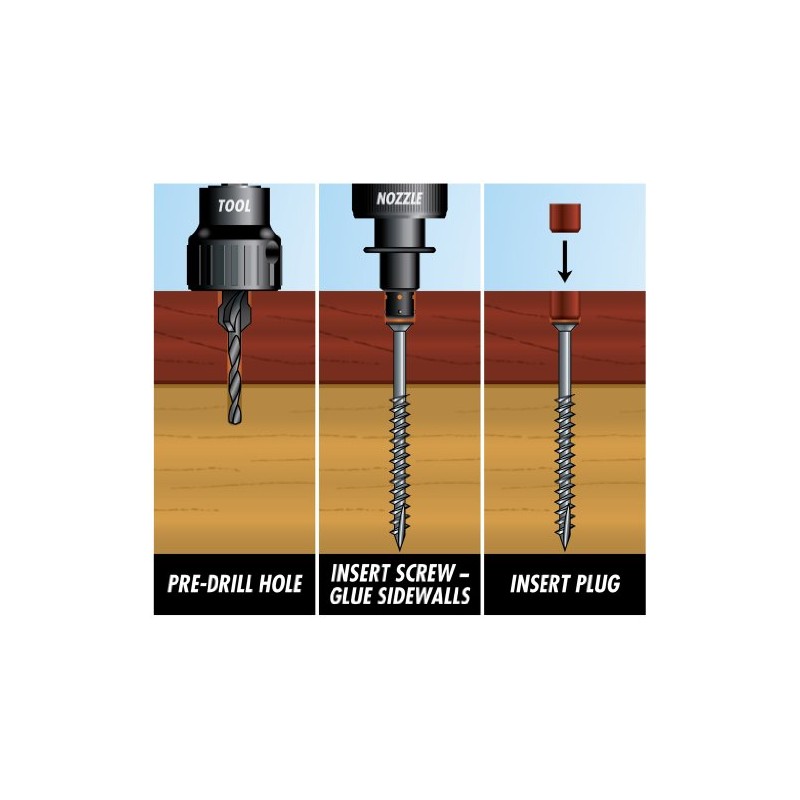 Starborn Pro Plug System Wood Deck Kit with 100 Ipe