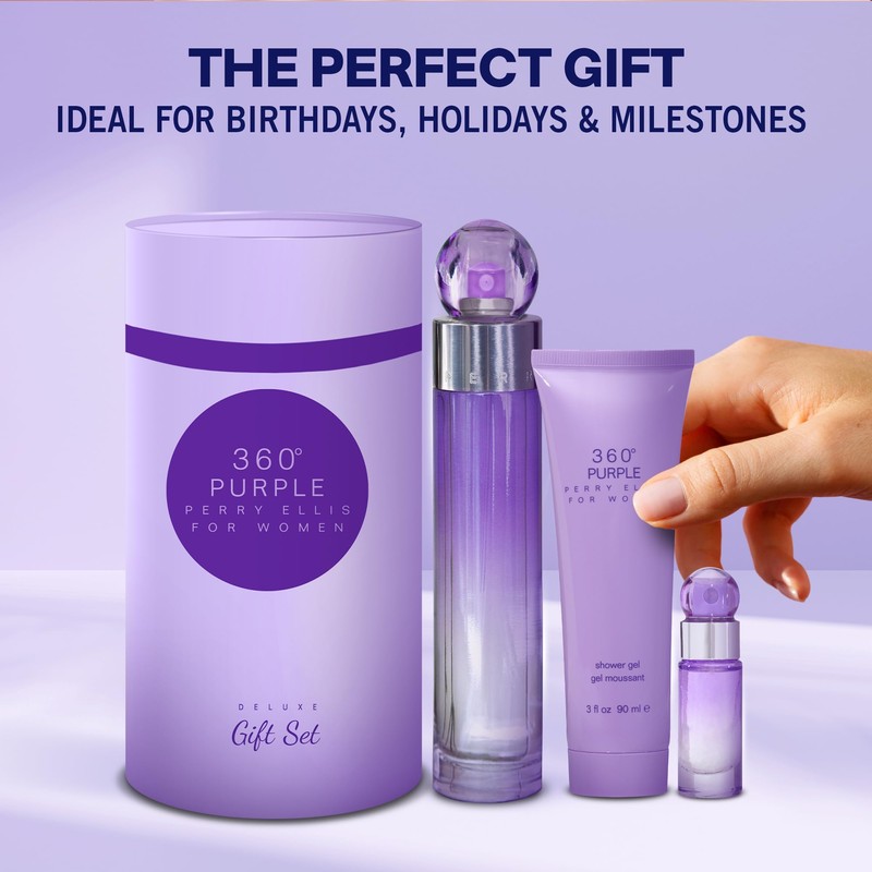 Perry Ellis 360° Purple Gift Set - 3.4 fl oz
