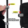 LUAATT Side Breathable Sunshade Canopy with Clamps,UPF50+ Front and Rear