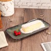 jinsongdafa Ceramic Serving Dinner Plate Set, 4-Piece for Main Meals,