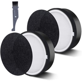 I clean LEVOIT LV-H132 Air Purifier Replacement Filters,Compatible with Levoit LV-H132, 2Packs Air Purifier HEPA and Activated Carbon Filters LV-H132-RF