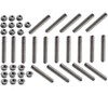 Dewhel 20 pcs stainless exhaust manifold stud kit manifolds Super