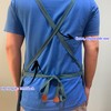 MISIWANLO Work Apron with Cross Back Heavy Duty Adjustable Straps