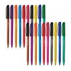 SAINO Aone Ballpoint Pens, BLUE, 0.6mm Fine Point, Pack of