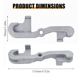 Meyola Brake Line Bending Tool, Durable Brake Line Bending Tool for Brake Line, 4.75 mm Diameter, Wear-Resistant, Practical Pipe Bending Tool, Pipe Bender Tools