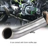 Motorcycle Full Exhaust System Vent Middle Pipe Link Connect for