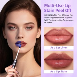 KIMUSE 5 Colors Lip Stain Masque - Long-Lasting Waterproof Lip Tint, Smudge-Proof Matte Lip Stains for All-Day Wear, Transfer-Resistant Lip Makeup