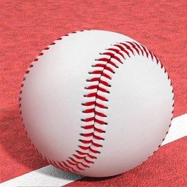 OMYOPY 2 Pack Blank Baseballs Solid Cork Core, 9 Inch Baseball Balls Unmarked Autographs Baseball for League Play, Pitching, Hitting, Batting, Fielding, Autograph, Gifts