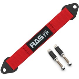 RASTP Limit Strap, Premium Quad Wrap Limit Strap Car Hauler Axle Straps Truck Wrecker Wheel Tie Down Strap with 10,000 Lb Webbing Strength (14 Inch, Red)
