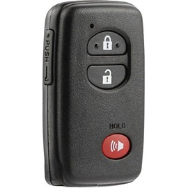 Smart Key Fob Keyless Entry Remote Shell Case & Pad fits Toyota Highlander Prius Rav4 Venza (HYQ14AAB, HYQ12ACX, HYQ14AEM)