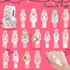 CNhoqc Christmas Nutcracker Sticker Rolls - 1000Pcs Pink Nutcracher Self-Adhesive