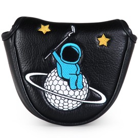 Putter Cover, Astronaut Golf Putter Headcover Mallet Putter Cover Blade Putter Cover Magnetic (for mallet)