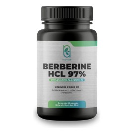 Berberina Hcl 97% 600 Mg Berberina Y Cúrcuma 60 Cápsulas