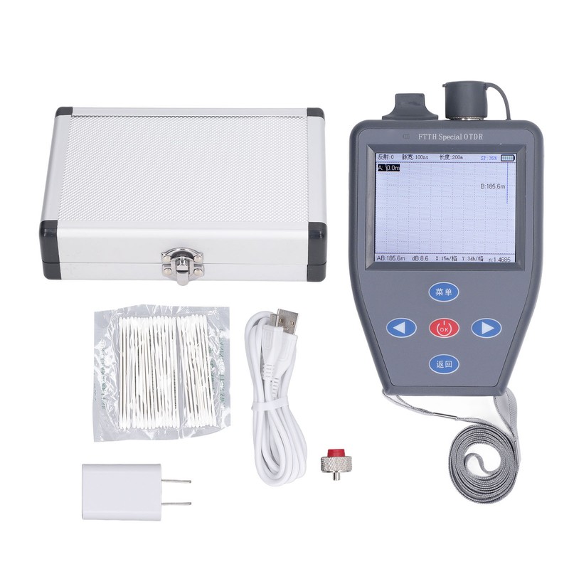 LCD OTDR Optical Time Domain Reflectometer Optical Power Meter Fiber