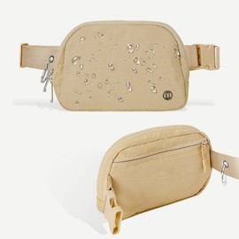 Mum's Memory Everywhere Belt Bag,Waterproof Fanny Packs for Women Men Trend Waist Bags with Adjustable Lightweight Hip Bum Crossbody Bags for Running crossbody fanny Clear Mini Adjustable Waist Clear Sling belt bag minge  bag - Color: Khaki