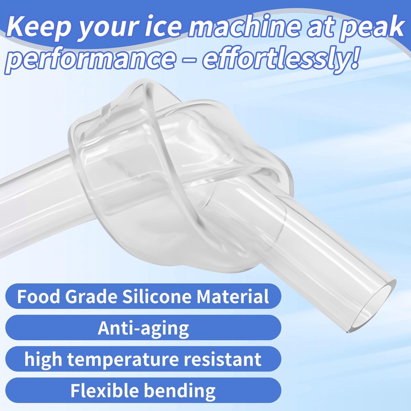 2-Pack Drain Hose Extension for Nugget & Opal Ice Maker,