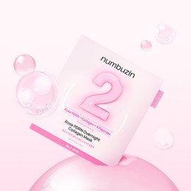 Numbers In No. 2 Rose PDRN Collagen Wrapping Overnight Film Pack 4 sheets / 넘버즈인 2번 로즈 PDRN 피디알엔 콜라겐 랩핑 오버나잇 필름팩 4매