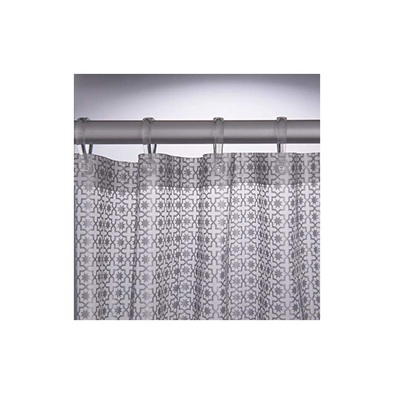 Sealskin Hammam Shower Curtain, PEVA, Silver, 180 x 200 cm