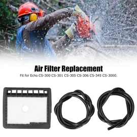 Air Filter Hose Spark Plug Kit for Echo Chainsaw CS-300 CS-301 CS-305 CS-306 CS-345 CS-3000