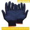 Ecoshine12 Pairs Blue Cotton Work Gloves – Non-Slip PVC Dotted