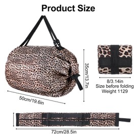 Lemecima 6 PCS Reusable Shopping Bag Foldable Grocery Storage Tote Bag Waterproof Oxford Cloth Portable Duffle