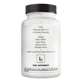 Amn Hierro Ultra 60 Cpsulas Sin Sabor Vegano Sin Gluten                                                                                               