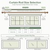 QDWIS Gold Curtain Rods for Windows 28 to 48 Inch,1''