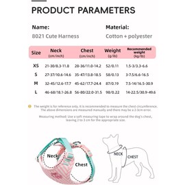 Pechera Arnés para Perros Pequeños, Arnés para Perro Ajustable Reflectante Transpirable con Correa 1.5M (Azul, L)